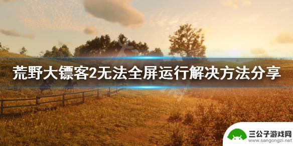 荒野大镖客怎么按全屏显示 无法全屏运行解决方法《荒野大镖客2》