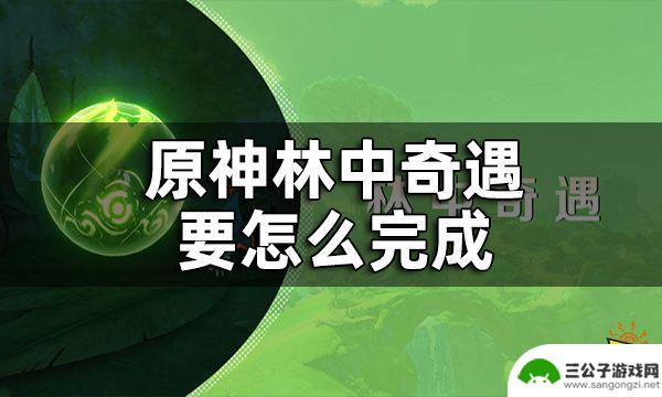 原神林间寻游攻略 如何完成森林书第一章林中奇遇任务