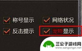 王者传奇怎么显示人物上的神兽 双倍传奇宠物显示开启步骤