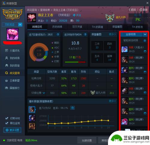 手机tgp如何查战绩 TGP官方助手怎么查看别人的LOL胜率