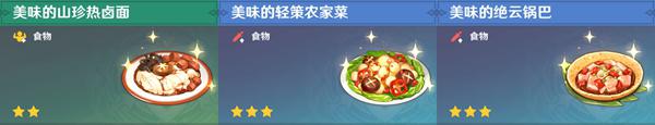 原神食谱在哪看 原神全料理获取攻略最新更新