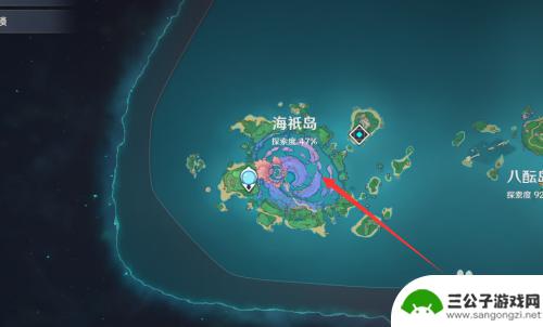 原神海祗岛在哪里 原神海祇岛在地图上的具体位置