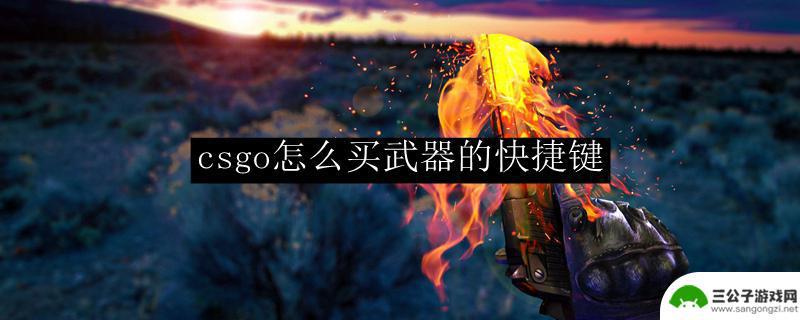 csgo怎么买装备用哪个键 CSGO武器购买快捷键怎么设置