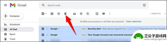 手机gmail怎么批量删除邮件 快速清空 Gmail 中的所有电子邮件