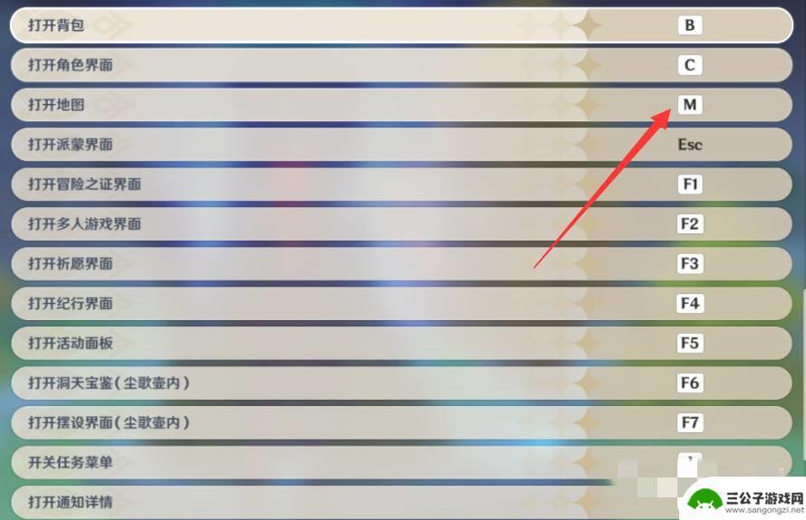 原神电脑地图快捷键 原神电脑版操作按键地图怎么查看
